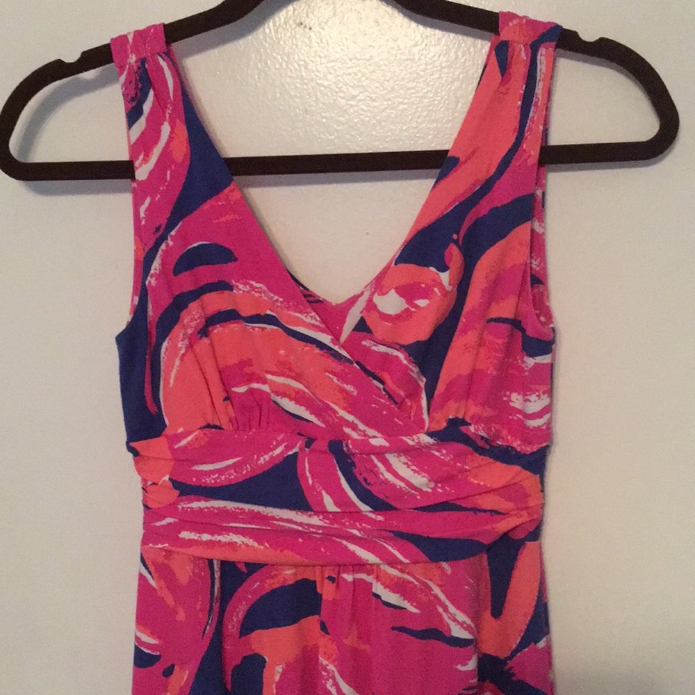 Lilly Pulitzer Dress XS "Bomber Blue Plume Boom"